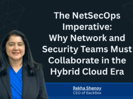 Rekha Shenoy, CEO of BackBox, presentation title