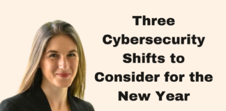 Speaker discussing key cybersecurity shifts