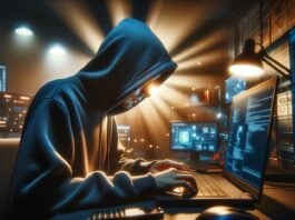 Hacker-working-on-laptop