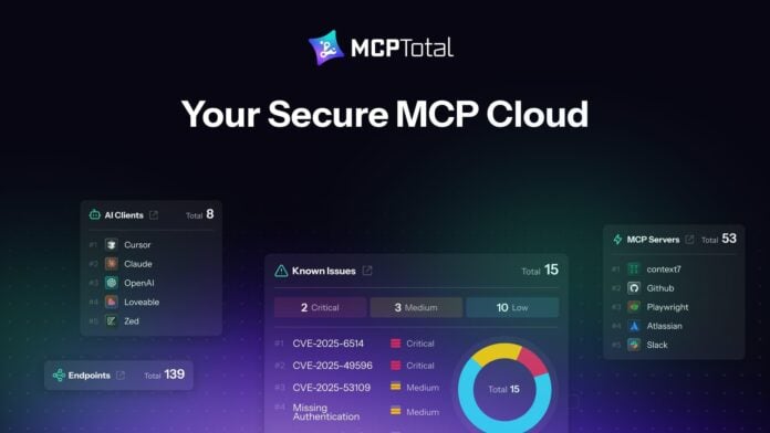 Secure MCP Cloud Dashboard by MCPTotal for AI Clients Secure MCP Cloud Dashboard by MCPTotal for AI Clients