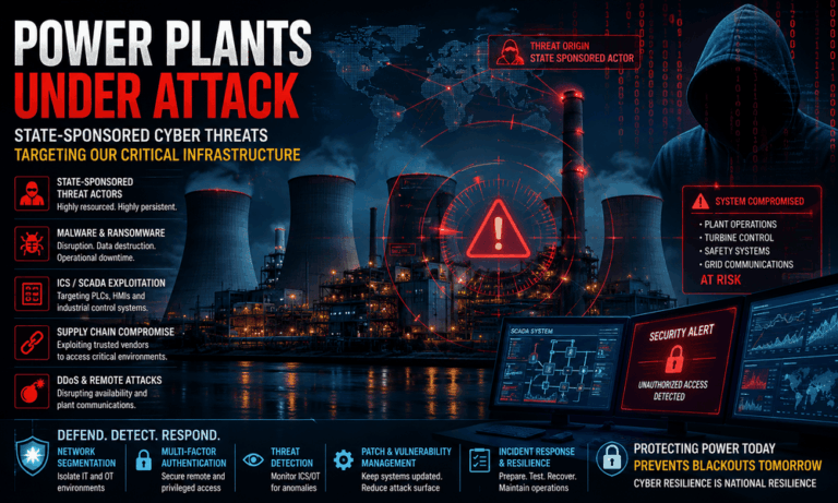 Power Plants Under Siege: Defending Critical Infrastructure Against State-Sponsored Cyber Attacks