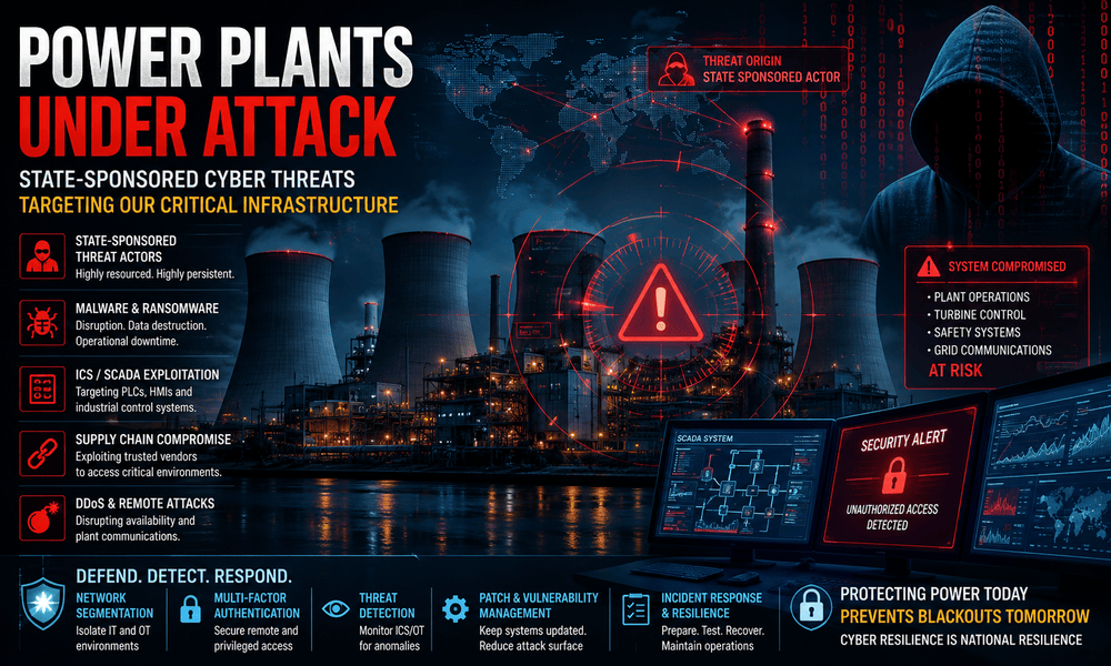 Power Plants Under Siege: Defending Critical Infrastructure Against State-Sponsored Cyber Attacks