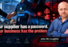 Your supplier has a password. Your business has the problem