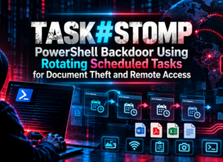 Securonix Uncovers TASK#STOMP PowerShell Backdoor Using Rotating Scheduled Tasks for Document Theft and Remote Access