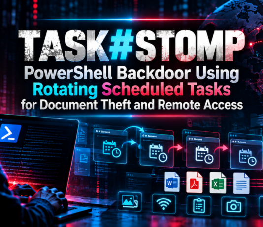 Securonix Uncovers TASK#STOMP PowerShell Backdoor Using Rotating Scheduled Tasks for Document Theft and Remote Access