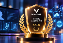 Vonage Identity Insights API wins gold in cybersecurity category