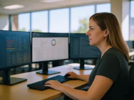 ShinyHunters Exploits Oracle PeopleSoft Zero-Day in 100-Org Wave: Check Point June 15 Threat Intelligence A woman sits at a desk in a bright, modern office