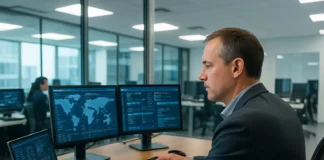Microsoft: Eight CISO Best Practices Tighten Token Reach Before Detections A man in a casual blazer sits at a desk with multiple computer screens