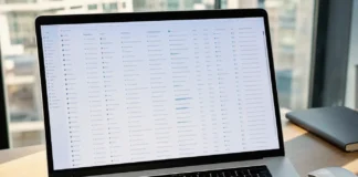 Jamf Survey: AI Depth Predicts Incidents While AI Governance Ranks Third A close-up of a MacBook Pro on a clean desk, displaying a spreadsheet