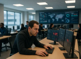 Ransomware in 2026: EDR Killers, Post-Quantum Crypto, and Encryption-Less Extortion A security operations center with multiple analysts