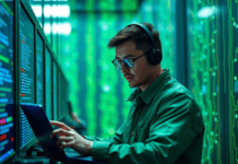 AI-robot-working-cyber-security