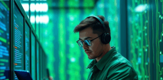 AI-robot-working-cyber-security